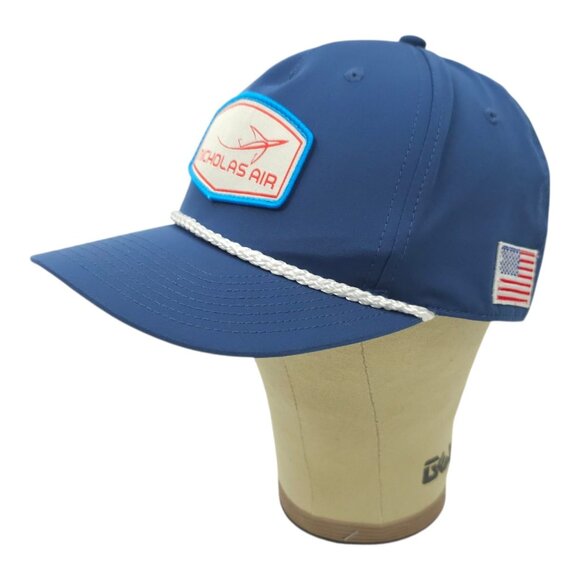 Nicholas Air Logo Patch Rope Braid Snapback Cap Trucker Baseball Flying Hat - Picture 2 of 14